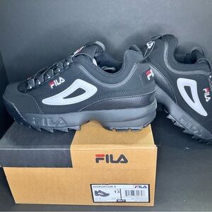 Fila Black Sneakers Athletic Comfort